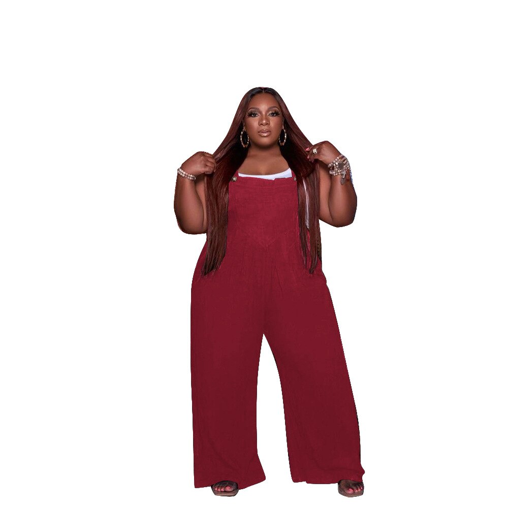 Solid Color Women Casual Loose Breathable Sleeveless Long Jumpsuit Overalls Fashion Female Black Jumpsuits