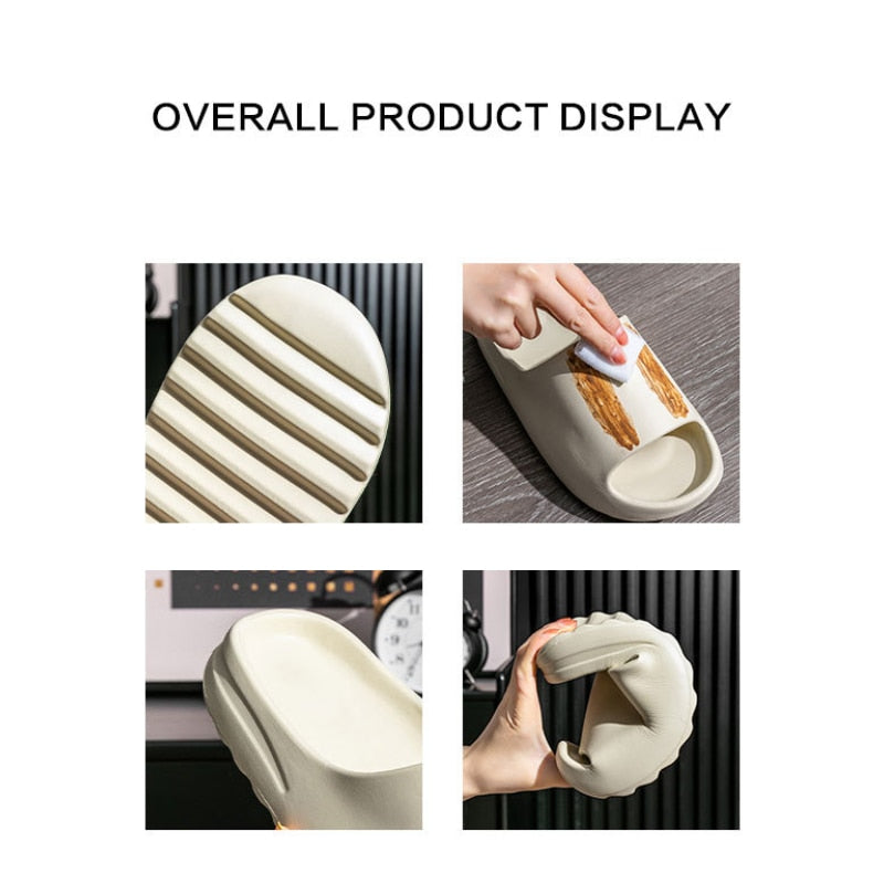 2022 New Summer House Cartoon Men Slippers Women Flip Flops Thick Slides Fashion Printed Couples Platform Shoes outdoor sandals