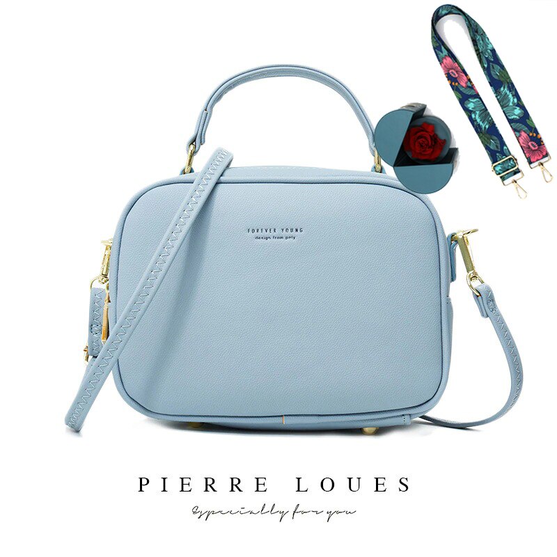 YIZHONG Leather Handbags Women Bags Luxury Designer Large Capacity High Quality Shoulder Bag Simple Fresh Crossbody Bag Carteras