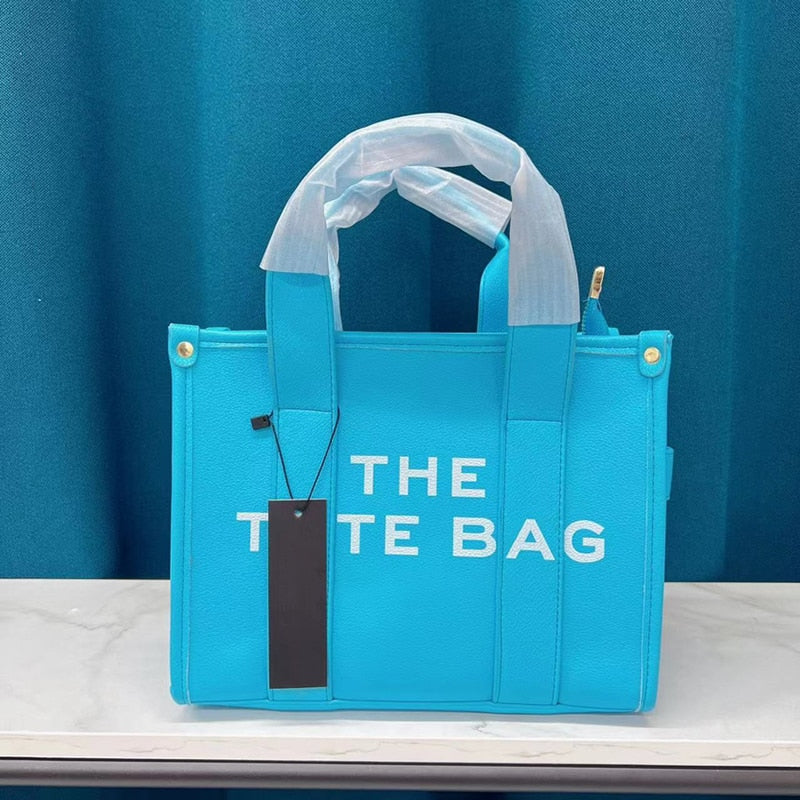 Designer Letter Large Handbags for Women PU Leather Shoulder Crossbody Bags Shopper Tote Female Fashion Business Top-Handle Bag