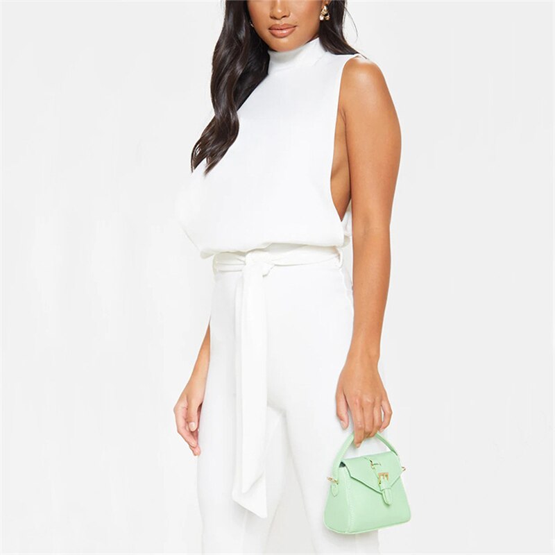 Sexy Club Outfits One Piece Ladies Summer Lucky Label Rumper Baggy Black Jumpsuits Business Elegant Woman Evening Party Clothing