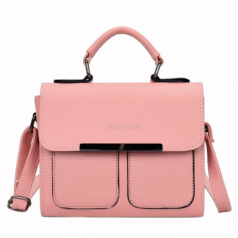 Classic Leather PU Women Handle Bag High Quality Fashion Handbag for Women Casual Vintage Crossbody Bag Women Shoulder Bag