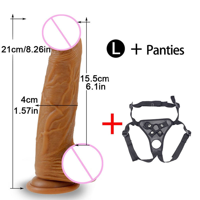 Skin Feeling Realistic Dildo for Women Soft Huge Penis with Suction Cup Female Masturbate Lesbain Anal Sex Toys for Adults 18+
