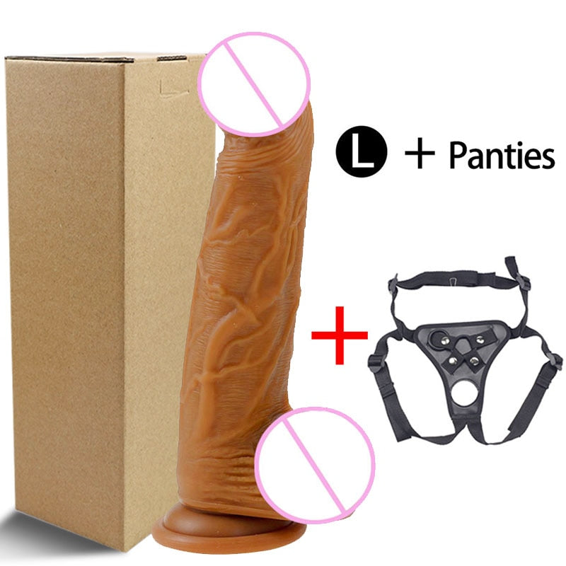 Skin Feeling Realistic Dildo for Women Soft Huge Penis with Suction Cup Female Masturbate Lesbain Anal Sex Toys for Adults 18+