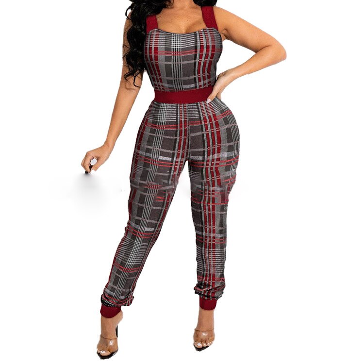 2022 spring summer pant suit colorblock match vest + pant joggers women set