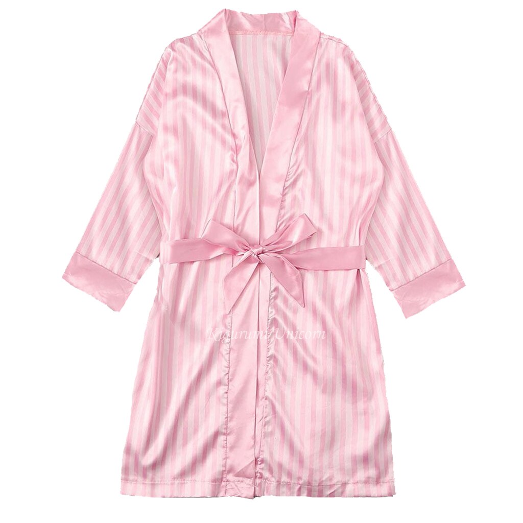 2022 New Robe Sets Pijamas Women Faux Silk Pajamas for Women Sexy Lace Hot V-neck Sleep wear Satin Summer Clothing Sets Homewear