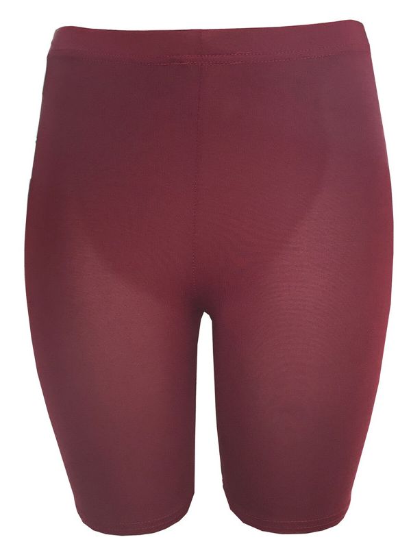 Womens Fitness Half High Waist Quick Dry Skinny Bike Shorts 2019 New Tight Short Black Red Gray Slim Korean Sport Shorts hirigin