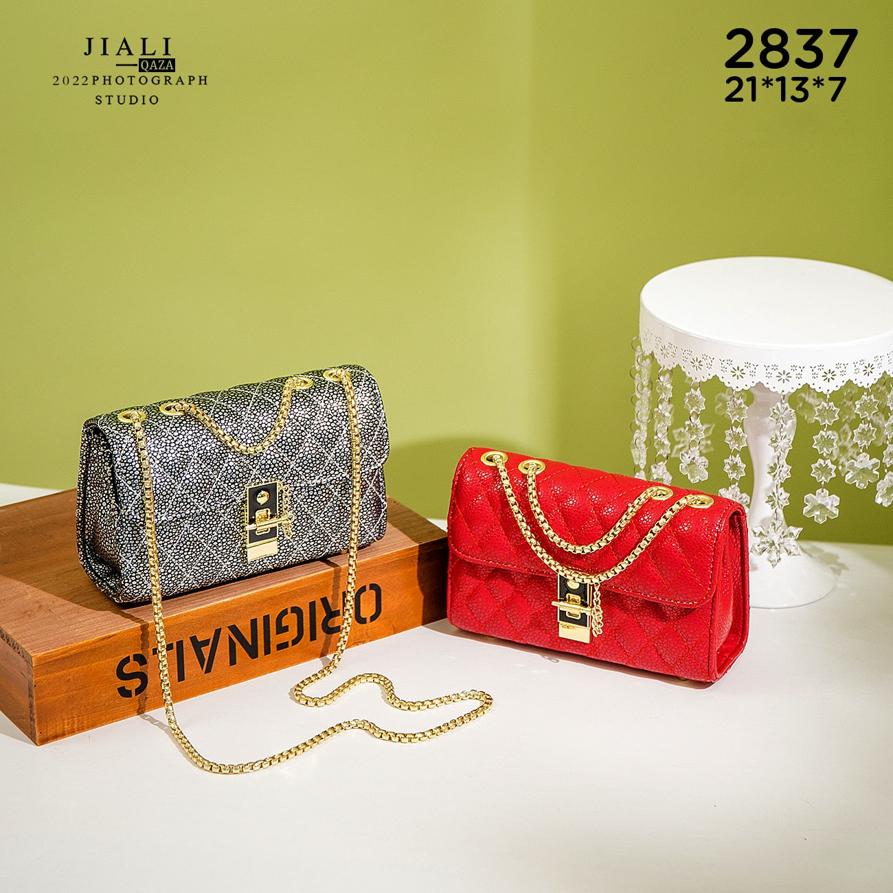2022 luxury brand design plaid rhombus chain shoulder women handbags ladies hand bags