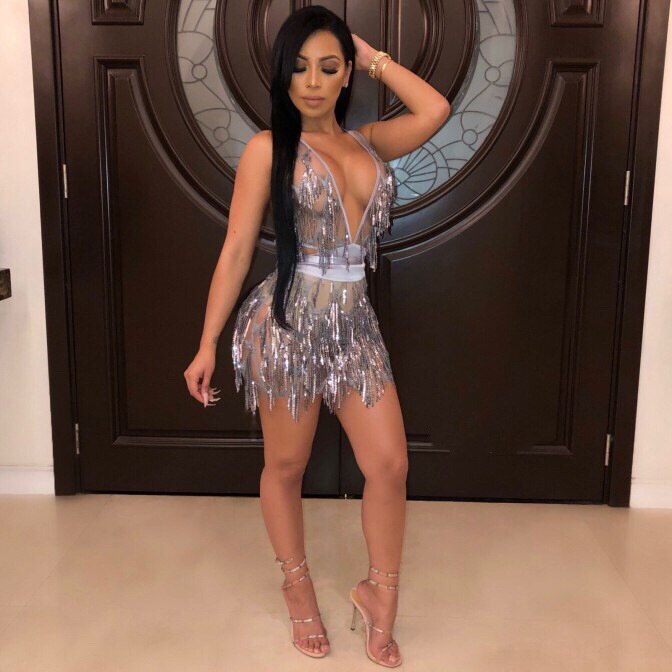 Cutubly Crop Tops And Skirt Sets Sequin Two Piece Sets Skirts Outfits Sexy Backless Nightclub Bandage Dress Sets Lady Girls New