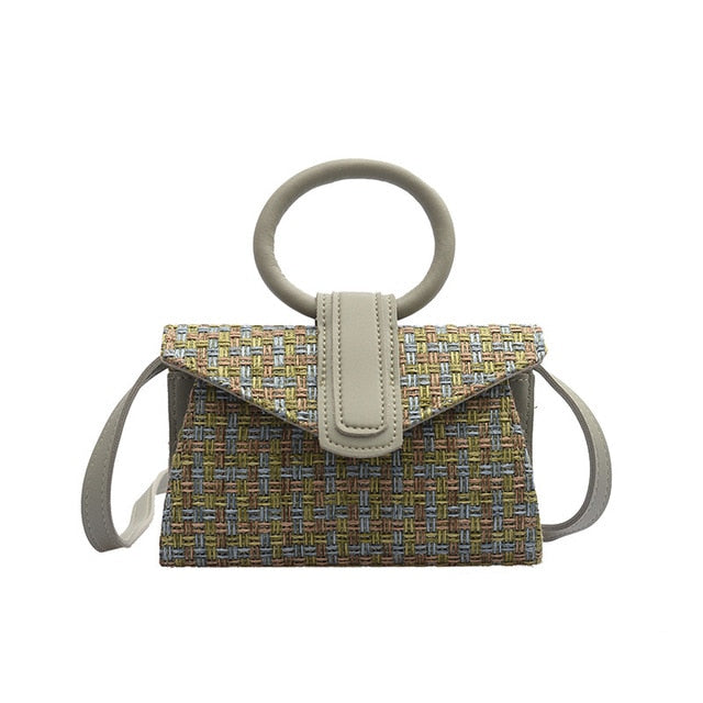 Diagonal Bag Hand Bag Women's 2021 Fashion Simple Designer Handbag Woman Luxury Pu Leather Solid Color Clutch Ladies