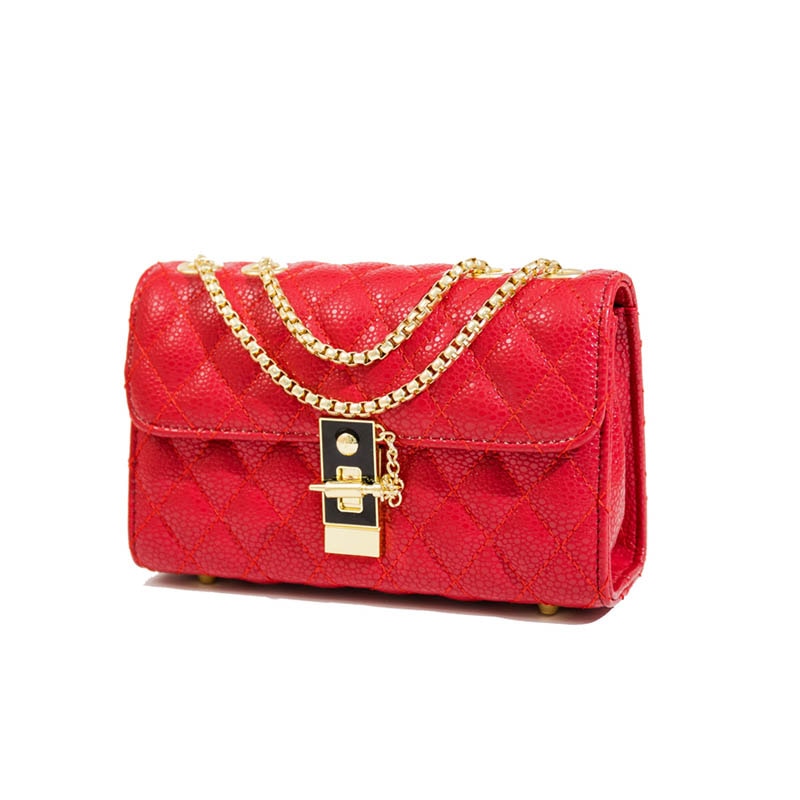 2022 luxury brand design plaid rhombus chain shoulder women handbags ladies hand bags