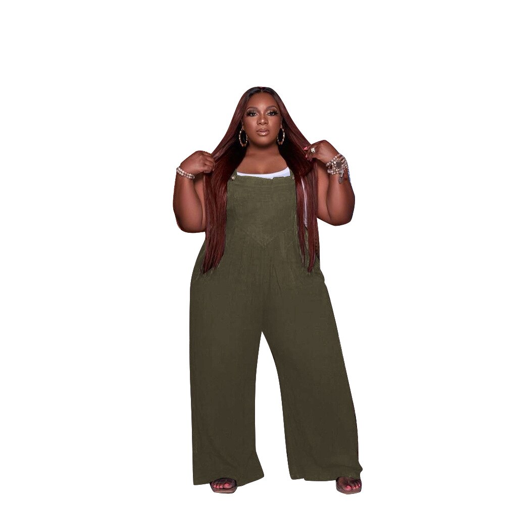 Solid Color Women Casual Loose Breathable Sleeveless Long Jumpsuit Overalls Fashion Female Black Jumpsuits