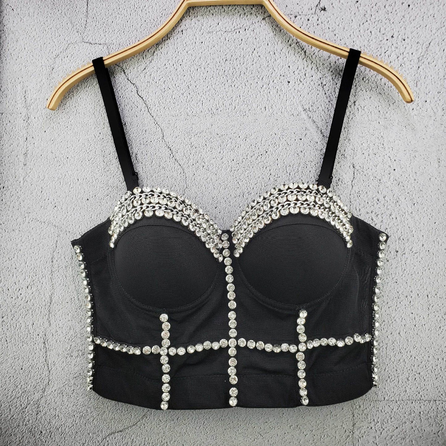 Crop Top Women Tank 2022 Summer Top Cropped Woman Clothes Sexy Push Up Denim Bra Clothing Backless Bustier Party Club Vest