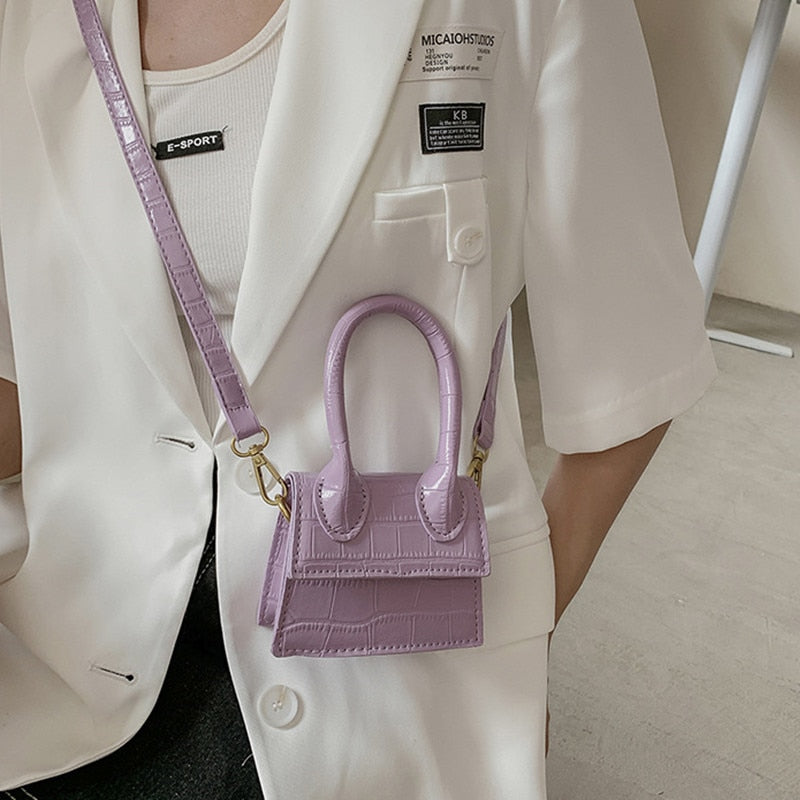 Girls Mini Purse and Handbags Luxury Designer Crossbody Bag Women Shoulder Bags Lady Small Crocodile Pattern Evening Party Tote