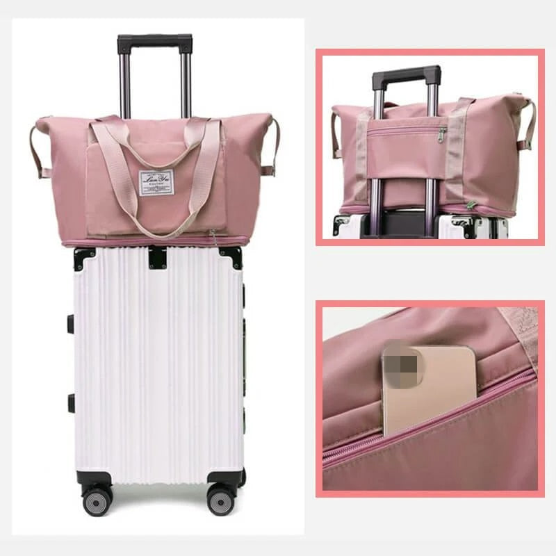 Super Large Capacity Folding Bag Travel Bags Tote Carry On Luggage Storage Hand Bag Waterproof Duffel Set  Women Dropshipping