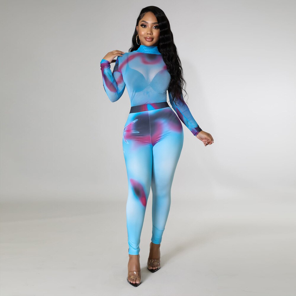 Two Piece Set Women Tracksuit Fashion 2022 Set Woman 2 Pieces Chic Female Trouser Suits Sexy Party Outfits Festival Clothing