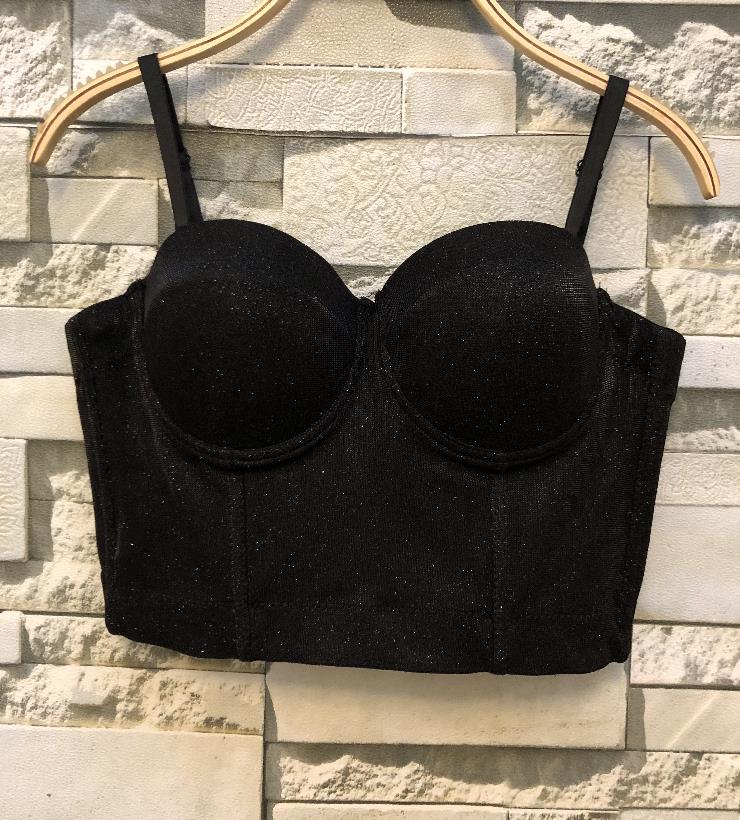 Crop Top Women Tank 2022 Summer Top Cropped Woman Clothes Sexy Push Up Denim Bra Clothing Backless Bustier Party Club Vest