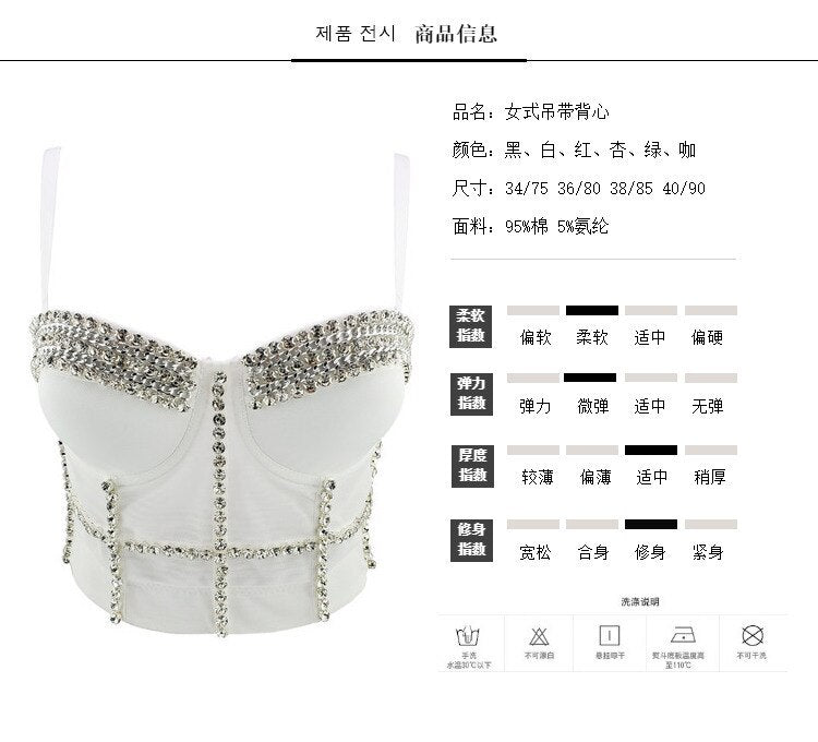 Crop Top Women Tank 2022 Summer Top Cropped Woman Clothes Sexy Push Up Denim Bra Clothing Backless Bustier Party Club Vest
