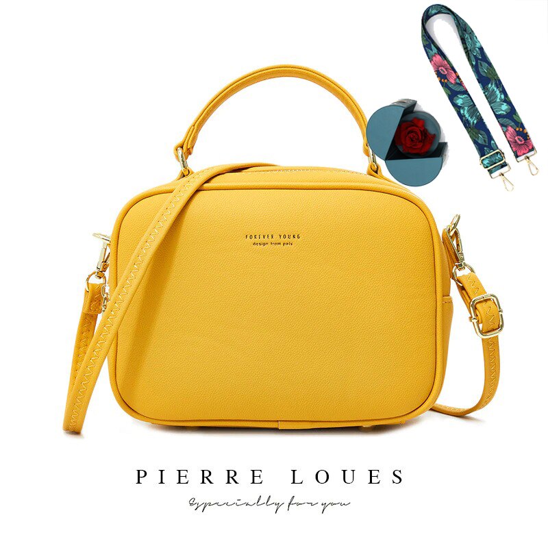 YIZHONG Leather Handbags Women Bags Luxury Designer Large Capacity High Quality Shoulder Bag Simple Fresh Crossbody Bag Carteras