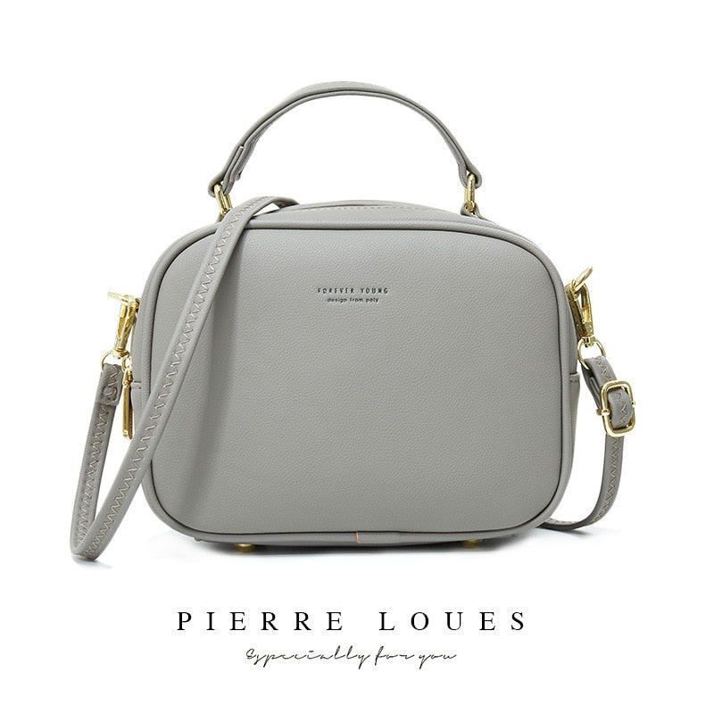 YIZHONG Leather Handbags Women Bags Luxury Designer Large Capacity High Quality Shoulder Bag Simple Fresh Crossbody Bag Carteras