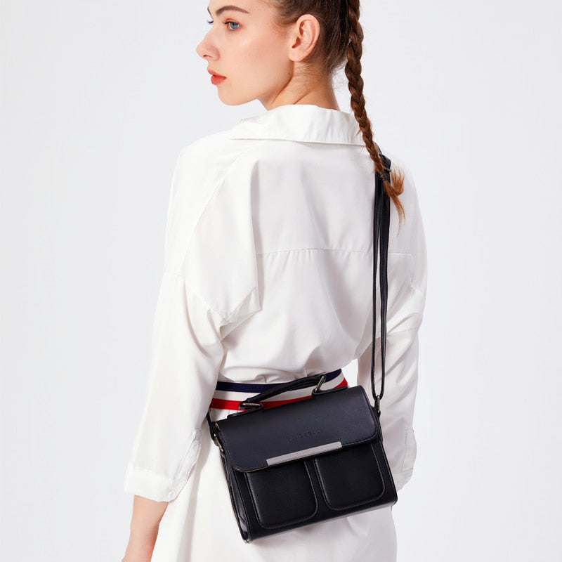 Classic Leather PU Women Handle Bag High Quality Fashion Handbag for Women Casual Vintage Crossbody Bag Women Shoulder Bag