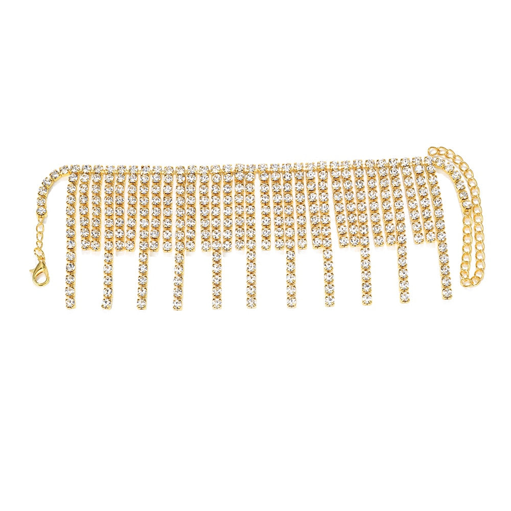 Rhinestone Adjustable Ankles Foot Chain