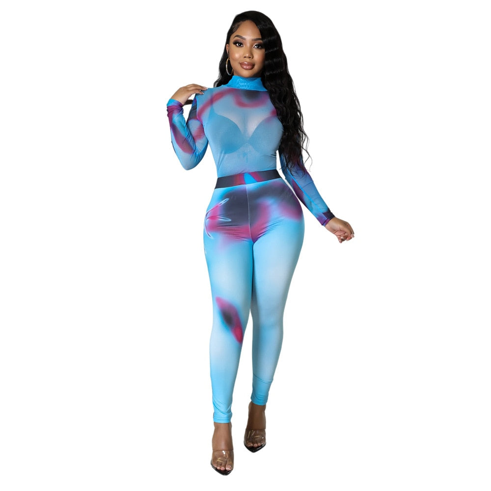 Two Piece Set Women Tracksuit Fashion 2022 Set Woman 2 Pieces Chic Female Trouser Suits Sexy Party Outfits Festival Clothing