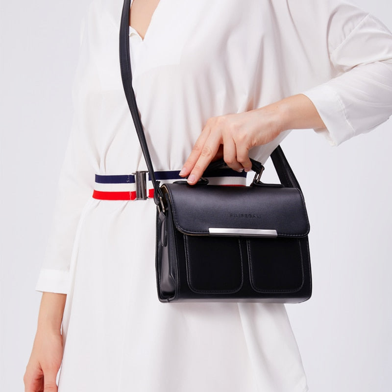 Classic Leather PU Women Handle Bag High Quality Fashion Handbag for Women Casual Vintage Crossbody Bag Women Shoulder Bag