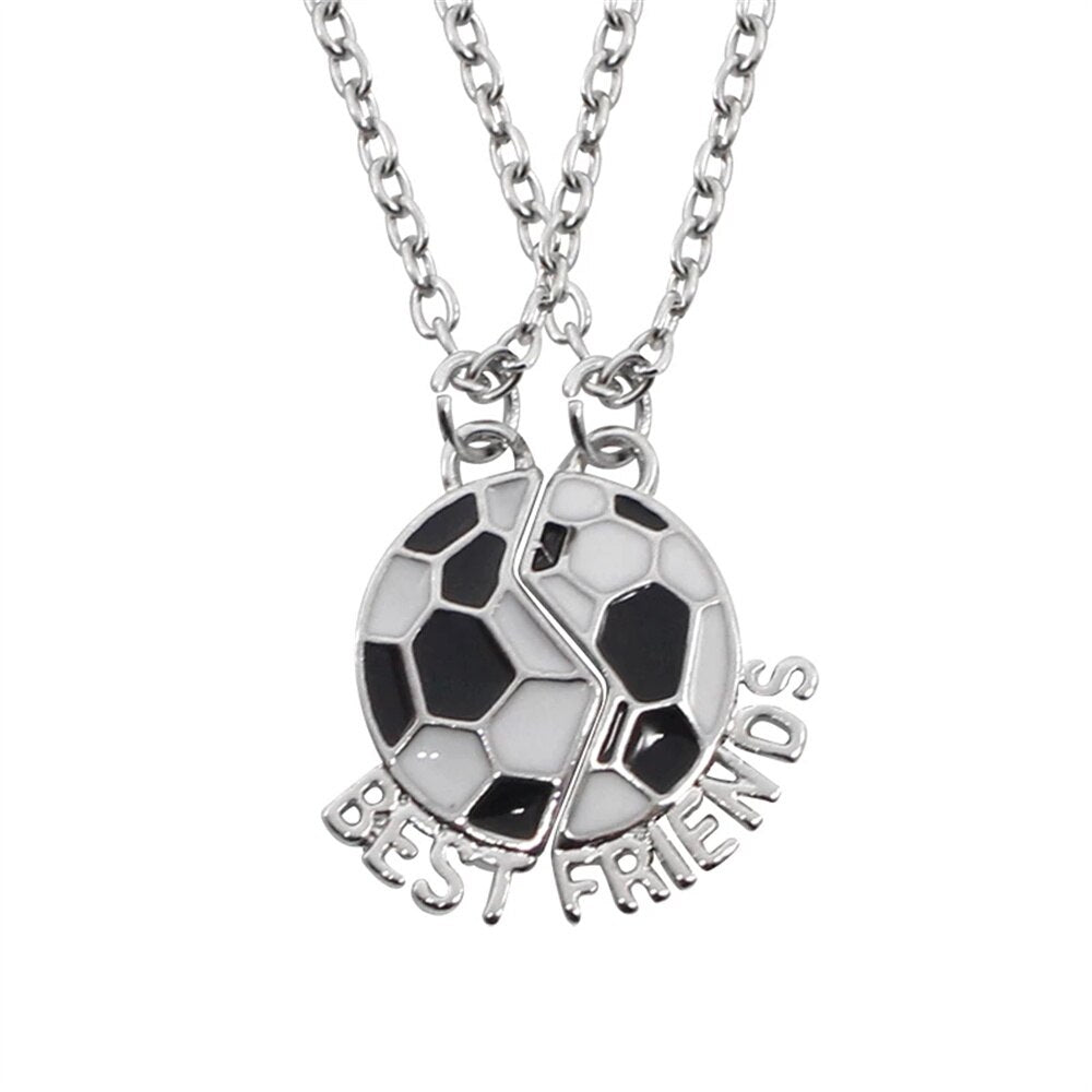 Best Friend 4 Piece Necklace Women Jewelry  BFF Friendship Pendant  Neck Chain Choker Jewelry For Women Gift 2021 Free Shipping
