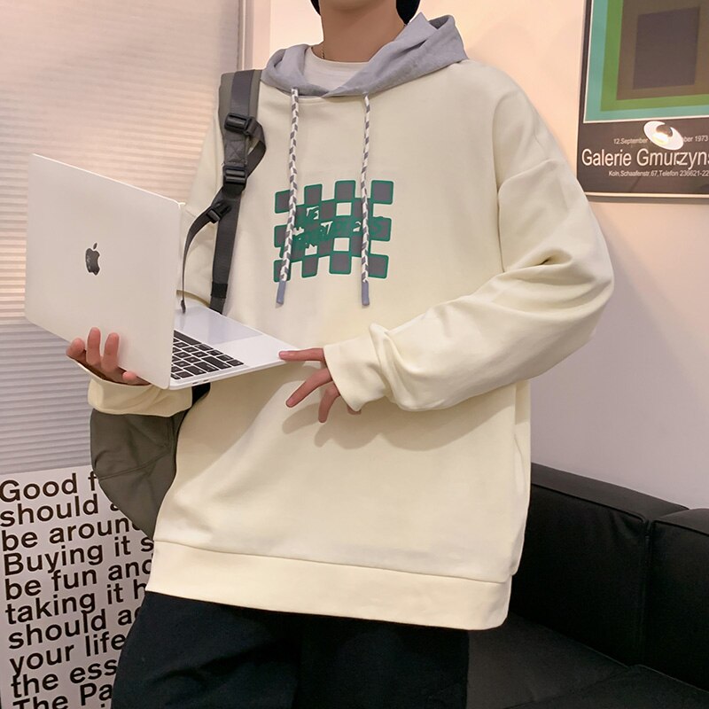 LAPPSTER Men Designer Streetwear Hoodies 2022 Spring Streetwear Harajuku Graphic Hooded Hoodies Women Korean Square Clothing