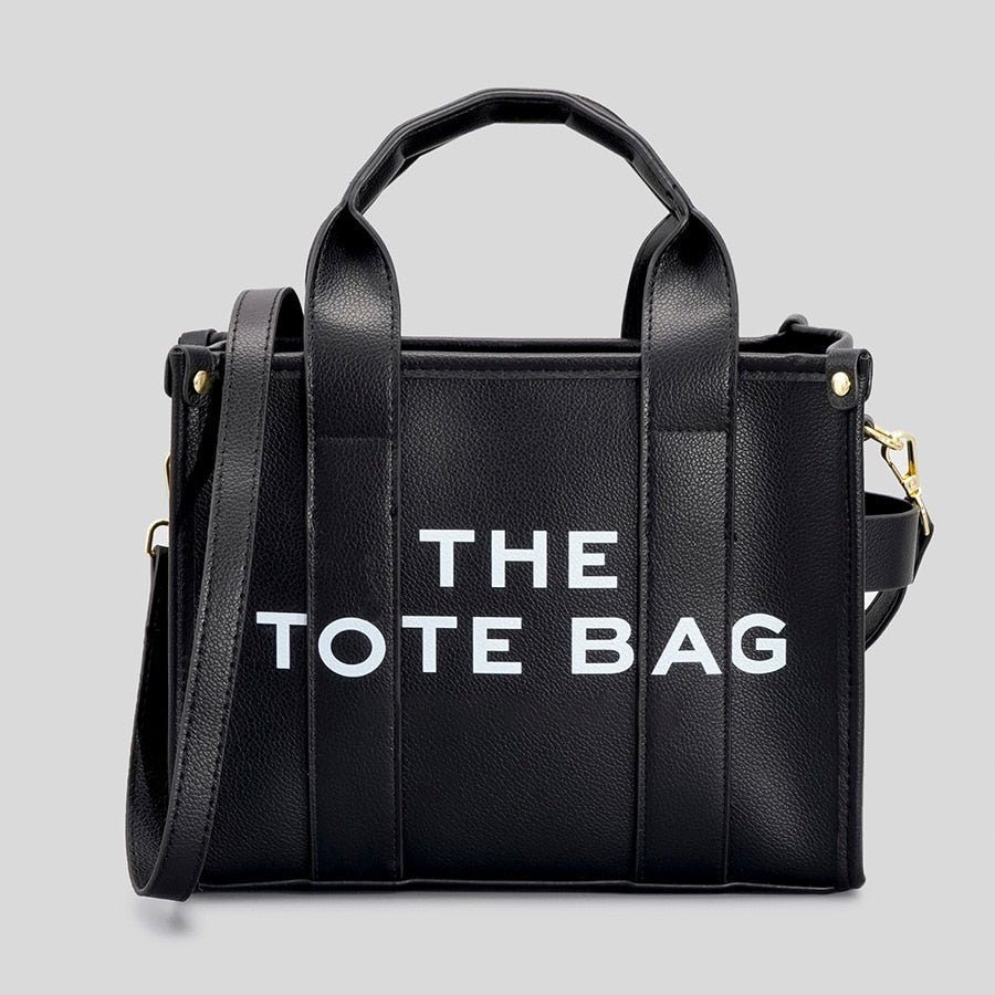 Designer Letter Large Handbags for Women PU Leather Shoulder Crossbody Bags Shopper Tote Female Fashion Business Top-Handle Bag