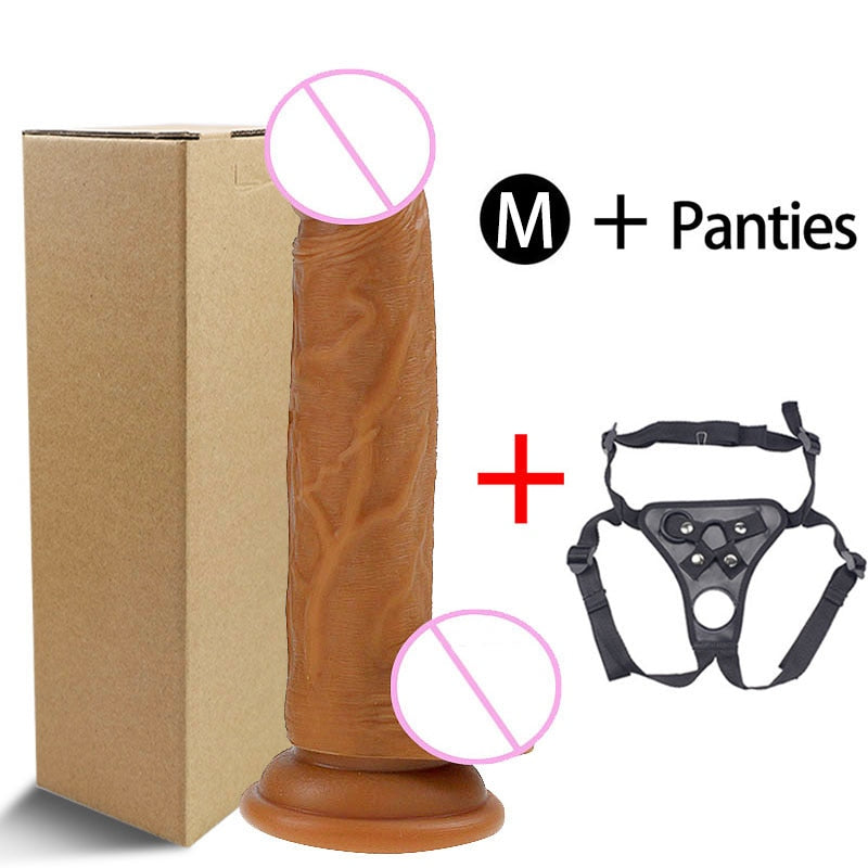 Skin Feeling Realistic Dildo for Women Soft Huge Penis with Suction Cup Female Masturbate Lesbain Anal Sex Toys for Adults 18+