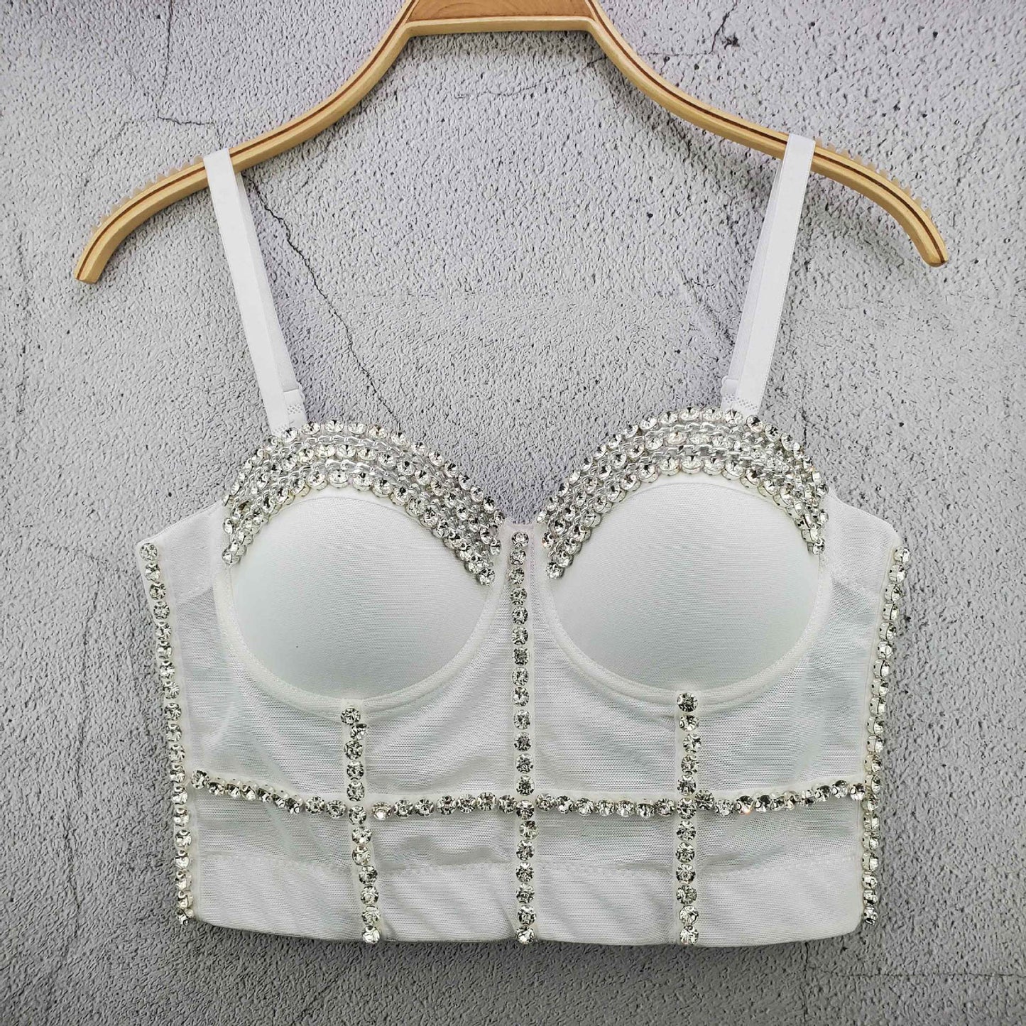 Crop Top Women Tank 2022 Summer Top Cropped Woman Clothes Sexy Push Up Denim Bra Clothing Backless Bustier Party Club Vest