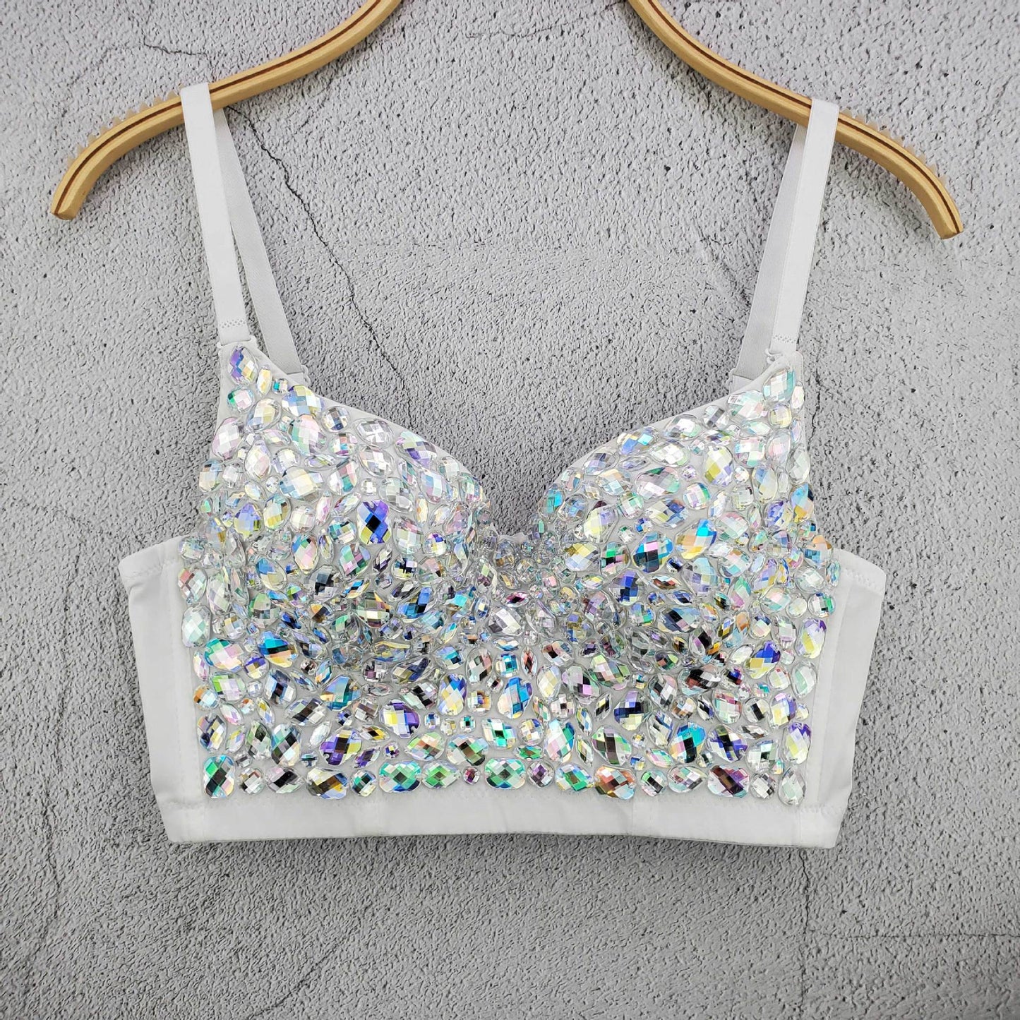 Crop Top Women Tank 2022 Summer Top Cropped Woman Clothes Sexy Push Up Denim Bra Clothing Backless Bustier Party Club Vest