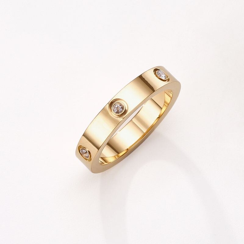 2021 Stainless Steel Rings for Women Men Fashion Titanium Bague Femme Wedding Engagement Couple Ring Lover Luxury Brand Jewelry